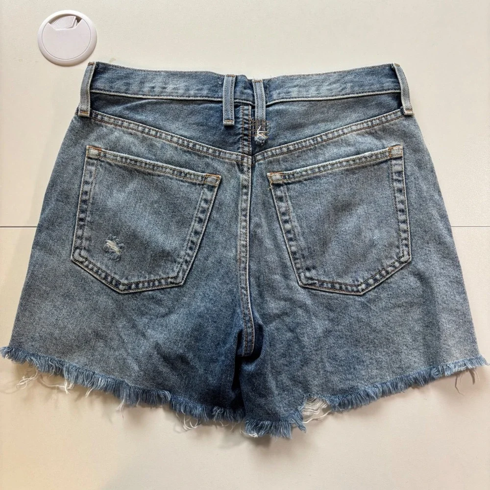 We The Free Urban Outfitters Denim Shorts Distressed Raw Hem‎ Womens